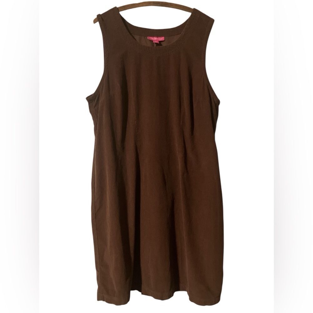 Women Within Corduroy Dress Size 18/20 Fall Winter Casual Cottagecore Modest